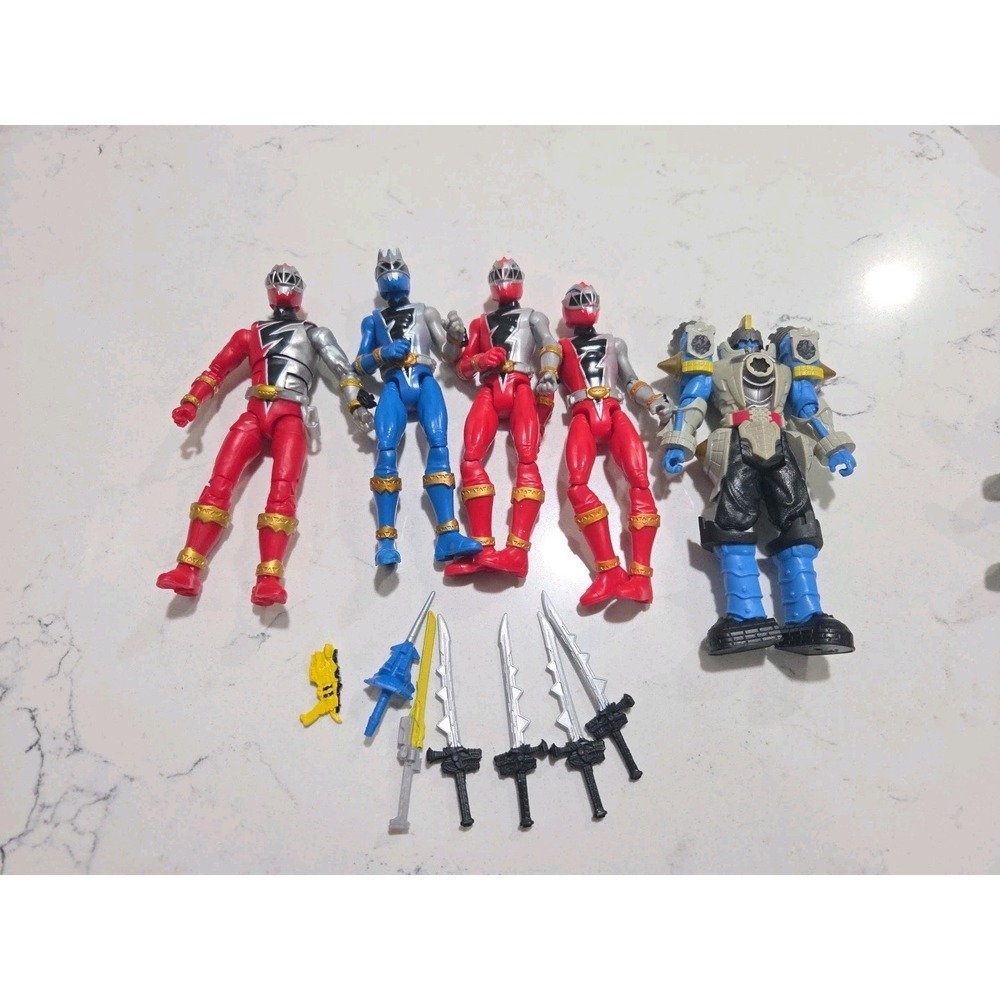 Power Rangers Dino Fury Action Figures Lot of‎ 5 Hasbro 6-Inch